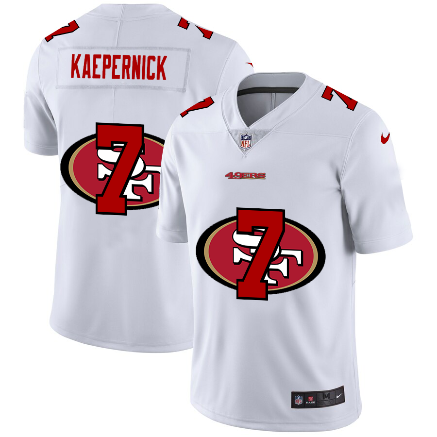 2020 New Men San Francisco 49ers 7 Kaepernick White Limited NFL Nike jerseys